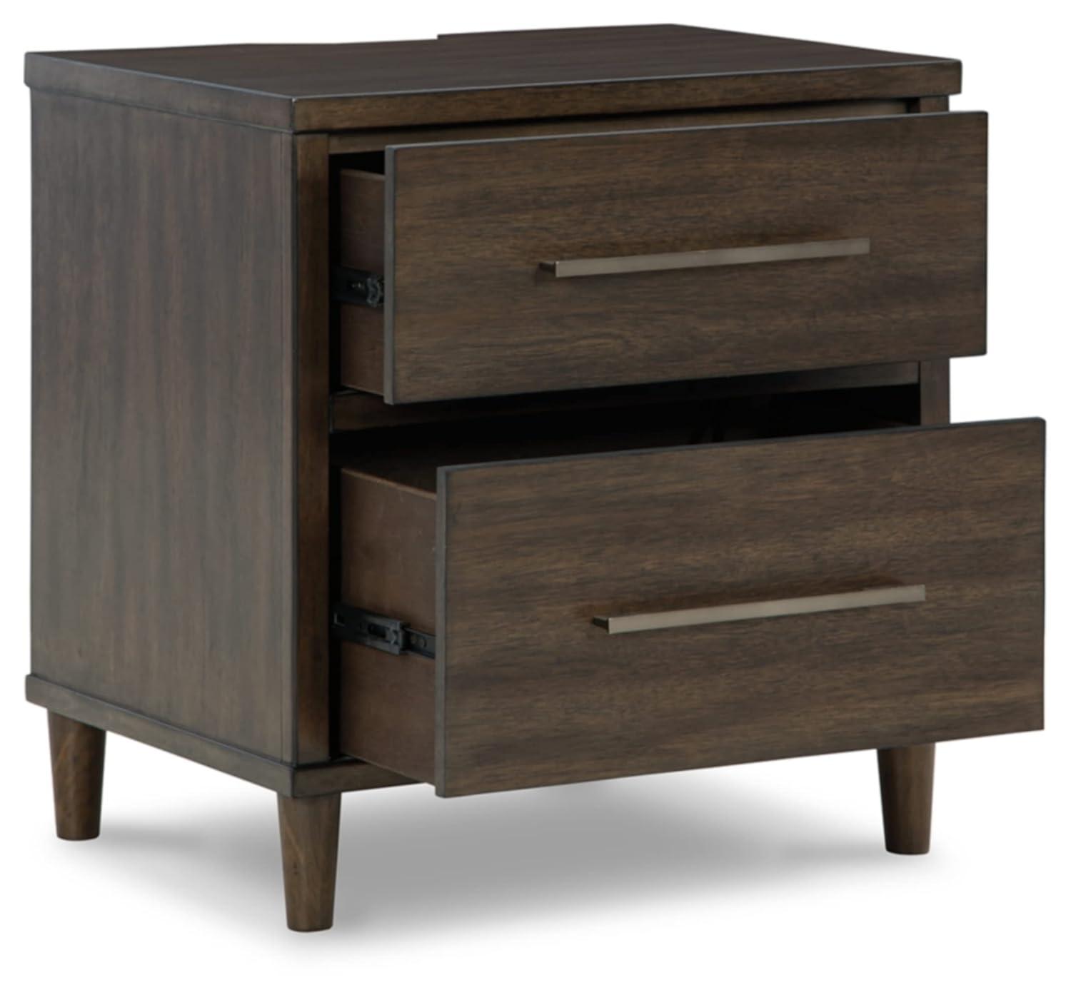 Signature Design by Ashley Contemporary Wittland 2 Drawer Nightstand, Brown
