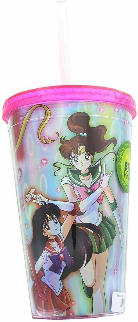 Sailor Moon Holographic Foil 16oz Carnival Cup with Straw & Lid