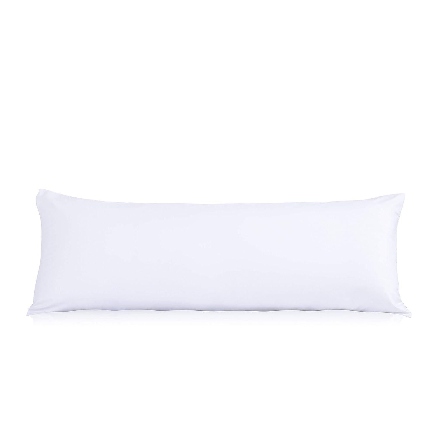 EVOLIVE Ultra Soft Microfiber Body Pillow, Long Side Sleeping Pillow(off white)