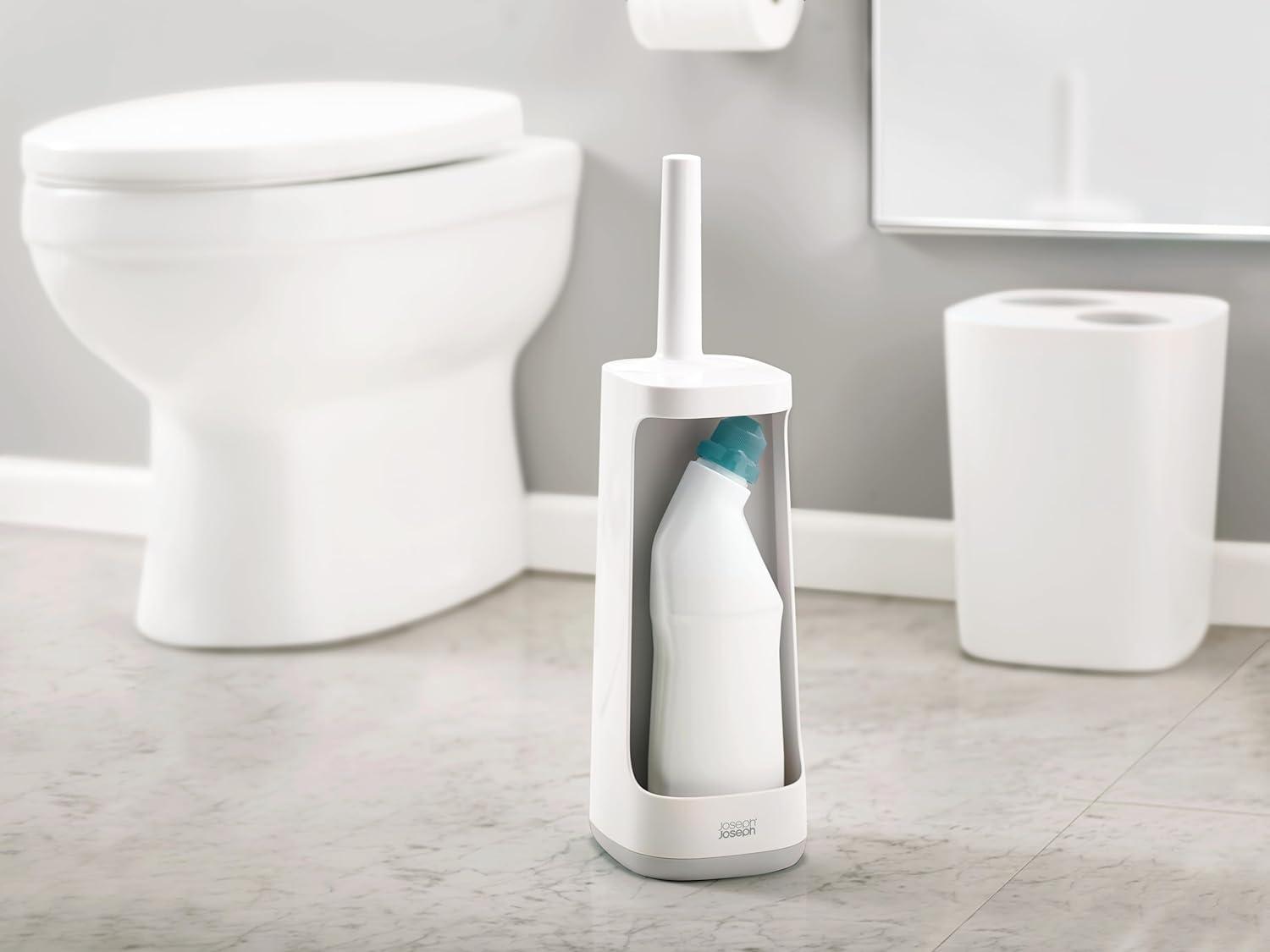 Joseph Joseph Flex Plus Anti-Drip Toilet Brush with Holder and Storage Caddy