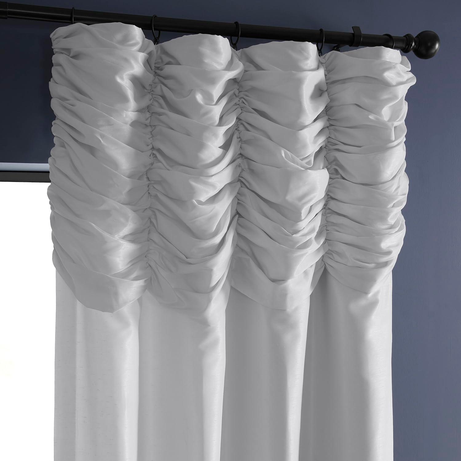 Ice Faux Silk Room-Darkening 84" Curtain Panel