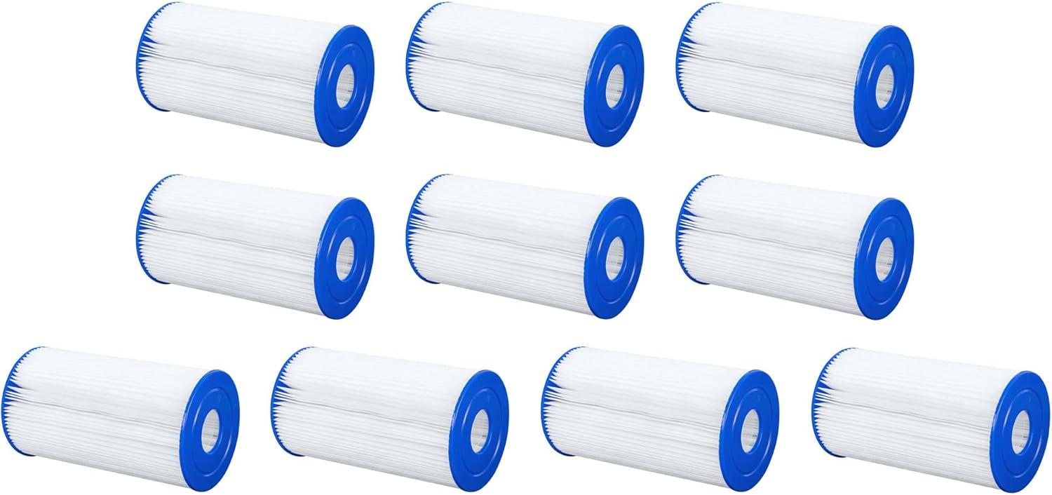 Bestway Bestway Flowclear Type IV & B Pool Filter Pump Replacement Cartridge (10 Pack) (Set of 10)