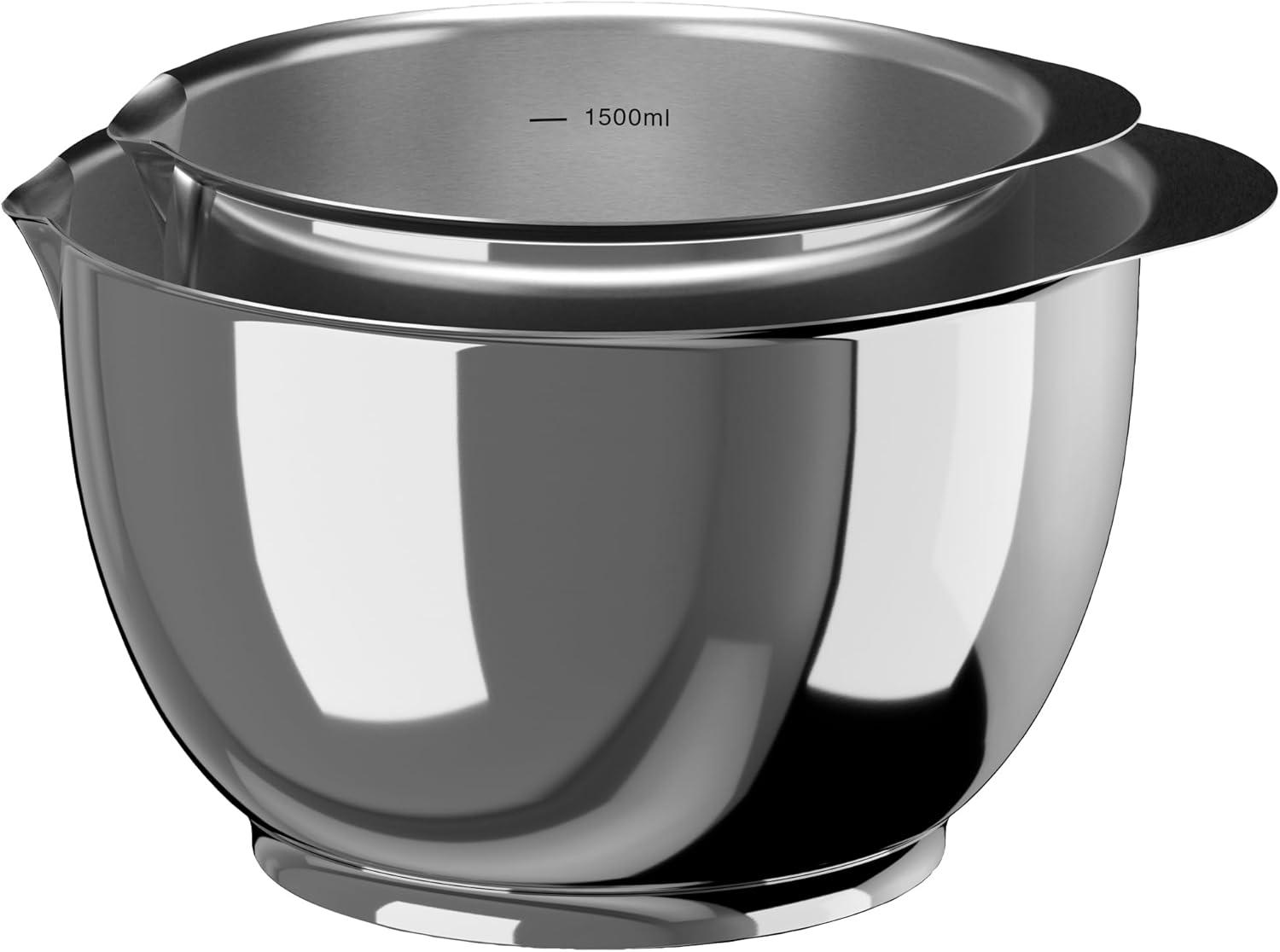 Stainless Steel Nesting Mixing Bowl Set with Lids