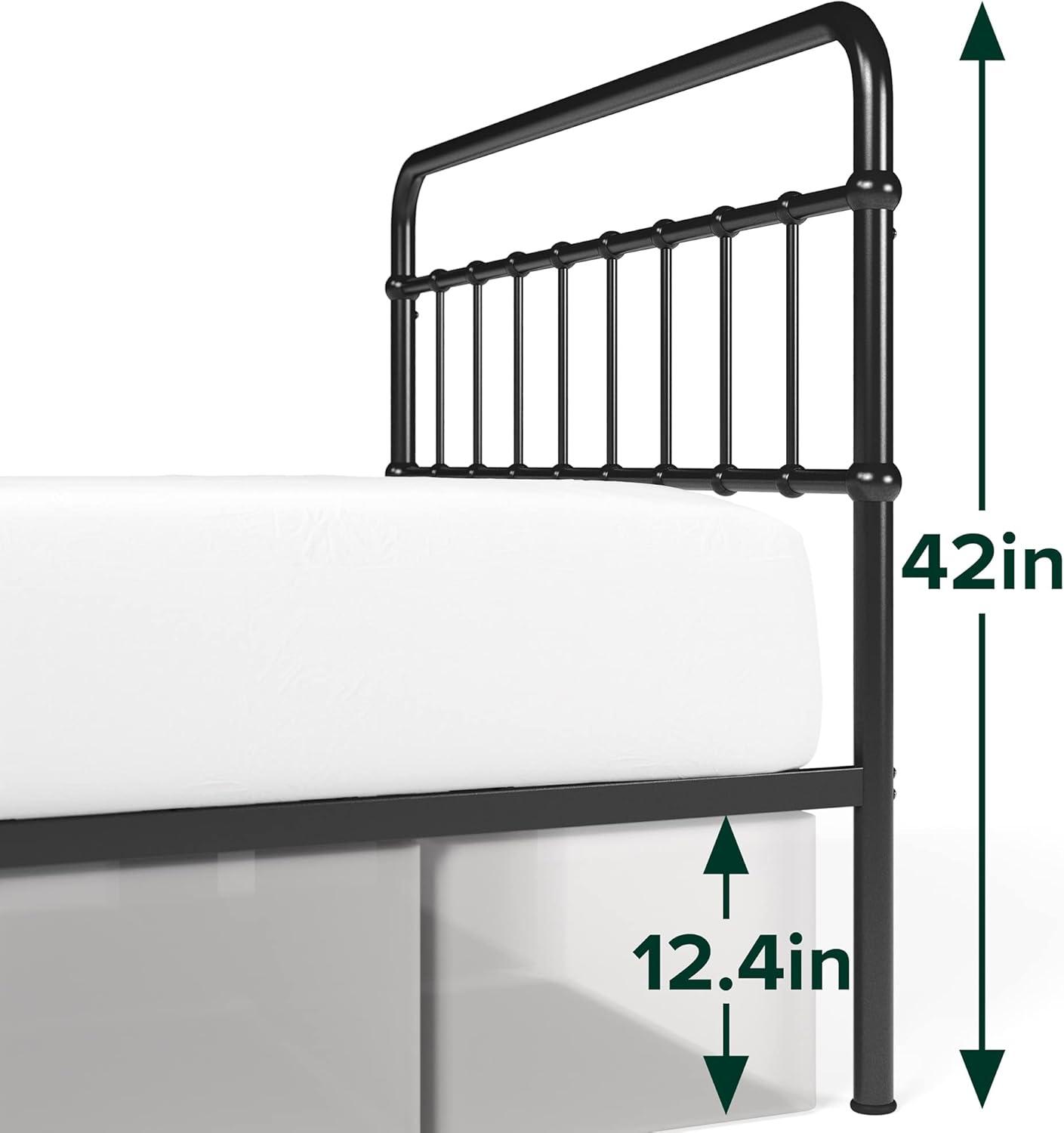 Florence 42" Modern Farmhouse Metal Platform Bed