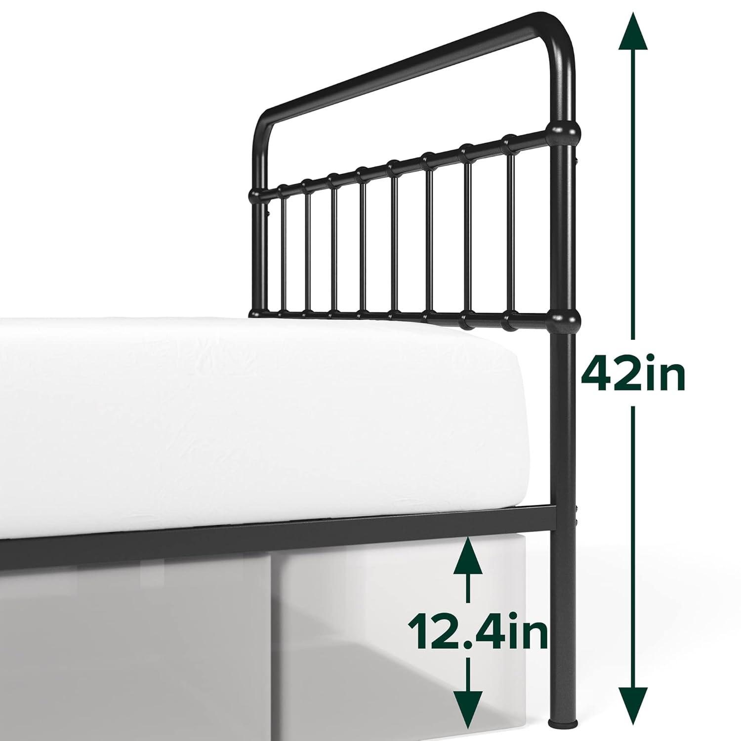 Zinus Florence 42" Modern Farmhouse Metal Platform Bed