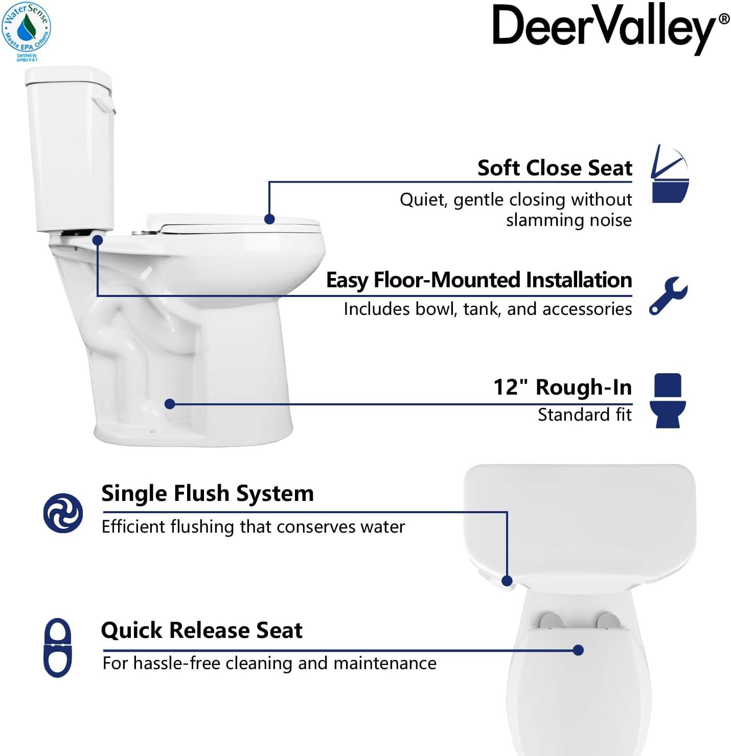 21inch High Two-Piece Toilet, Extra Tall Toilet Comfortable SeatHeight 1.28 GPF Elongated Floor Mounted (Seat Included)