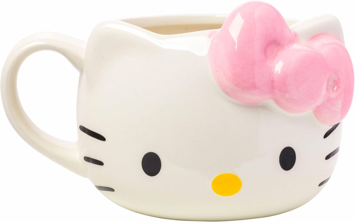 Hello Kitty Pink Bow 3D Sculpted Ceramic Mug, 20oz