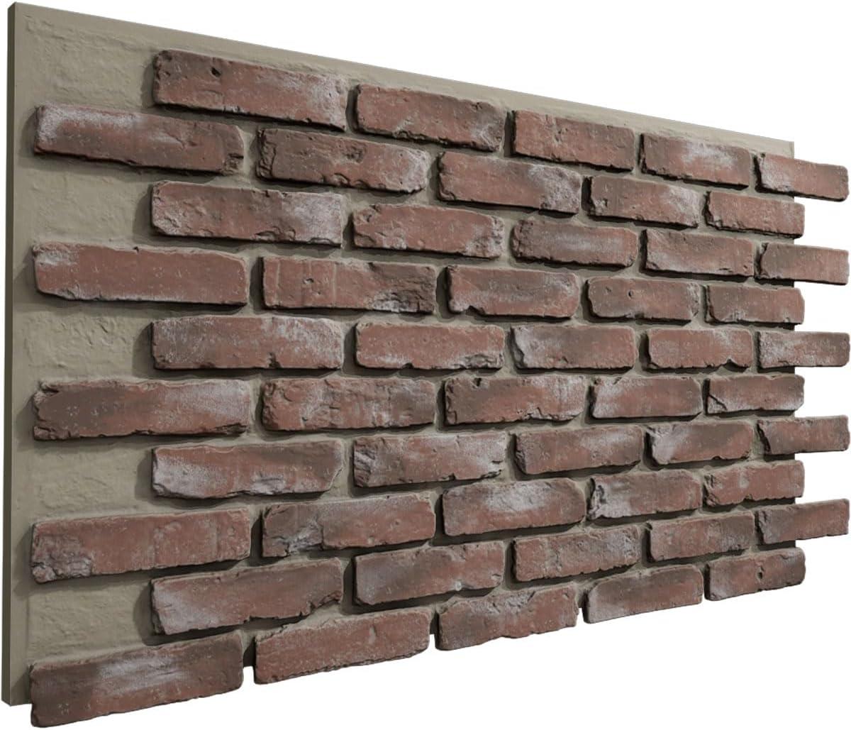 Ekena Millwork EverStone Aged Brick Faux Brick Panel