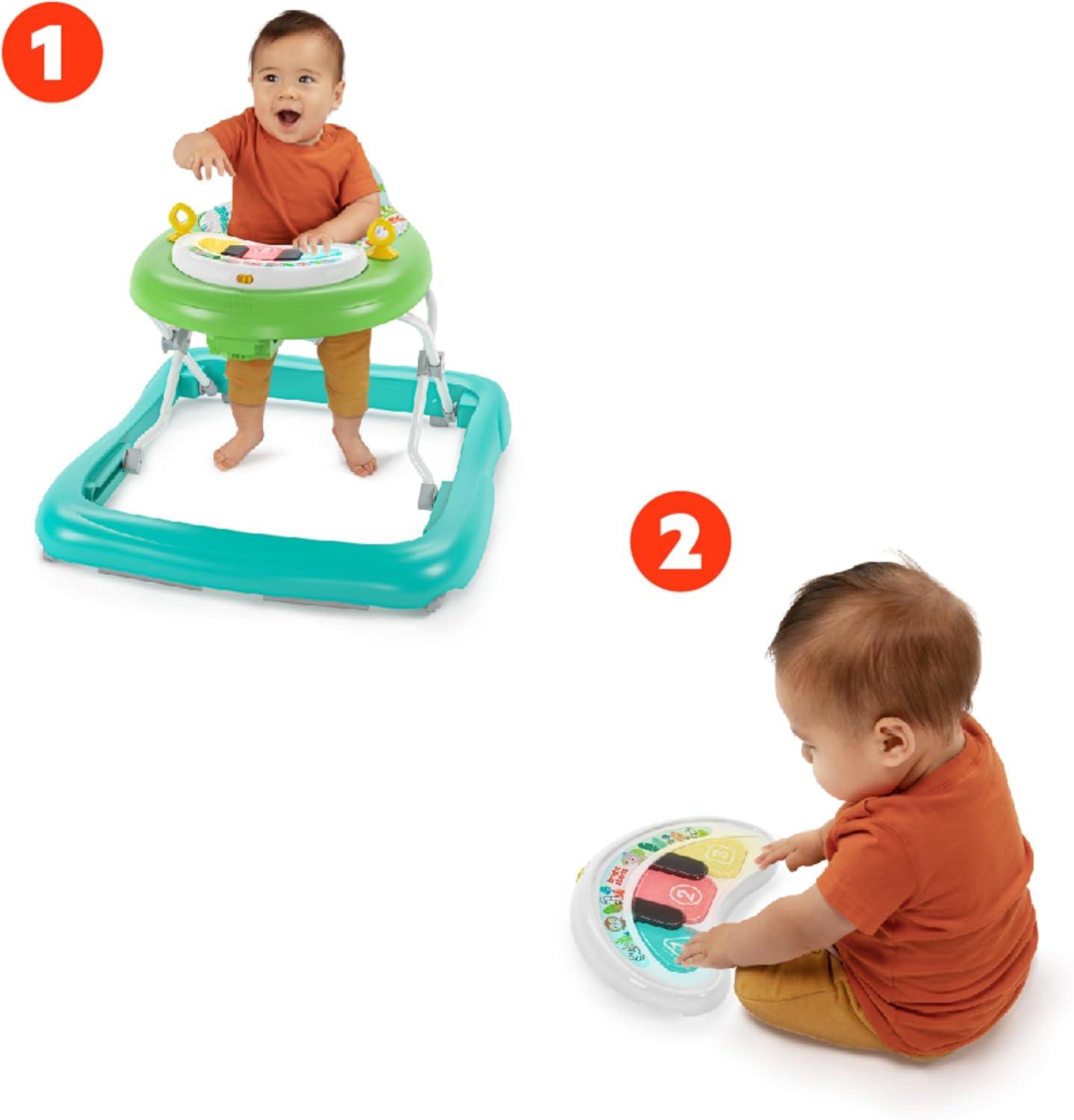 Bright Starts Tiny Trek 2-in-1 Baby Activity Walker - Jungle Vines