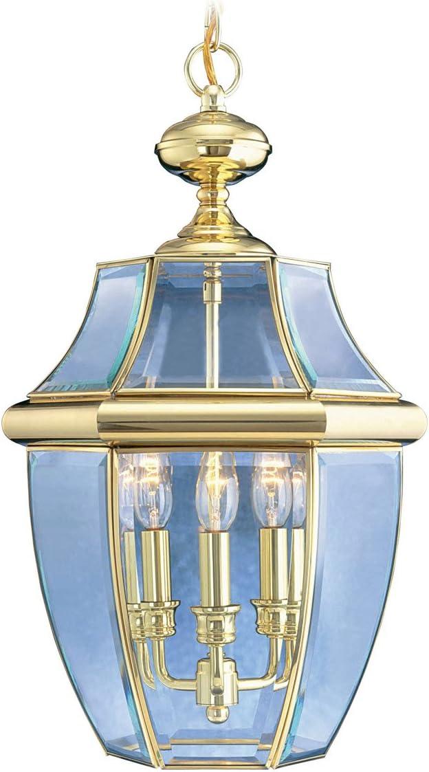 Livex Lighting - Monterey - 3 Light Outdoor Pendant Lantern in Traditional Style