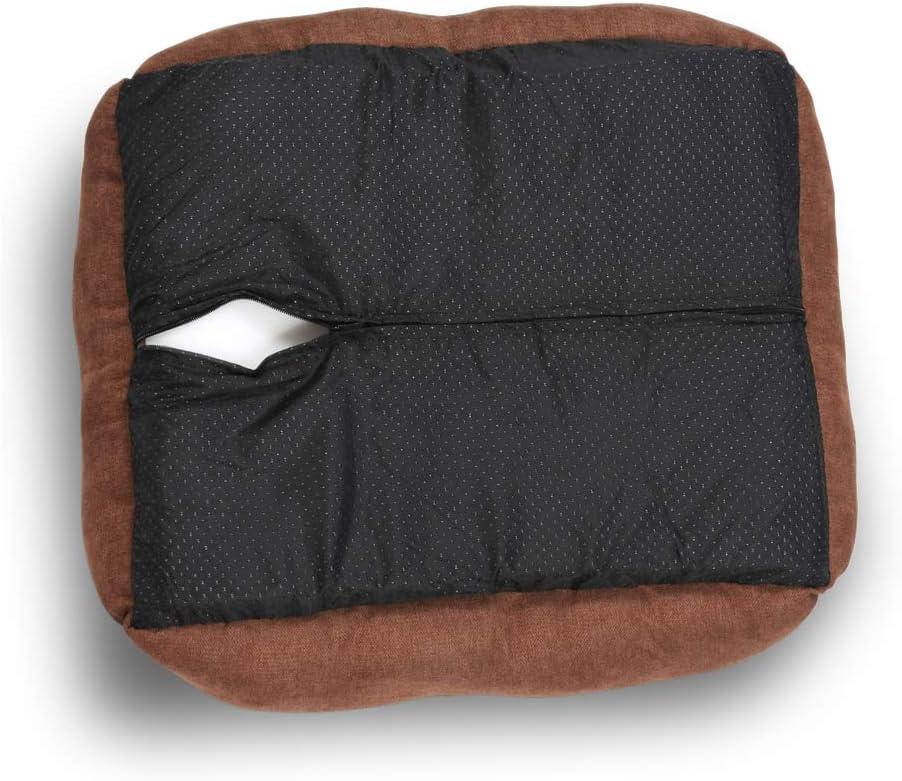 Long Rich Reversible Rectangle Pet Bed Dog Bed with Dog Paw Embroidery,Medium size, by Happycare Textiles