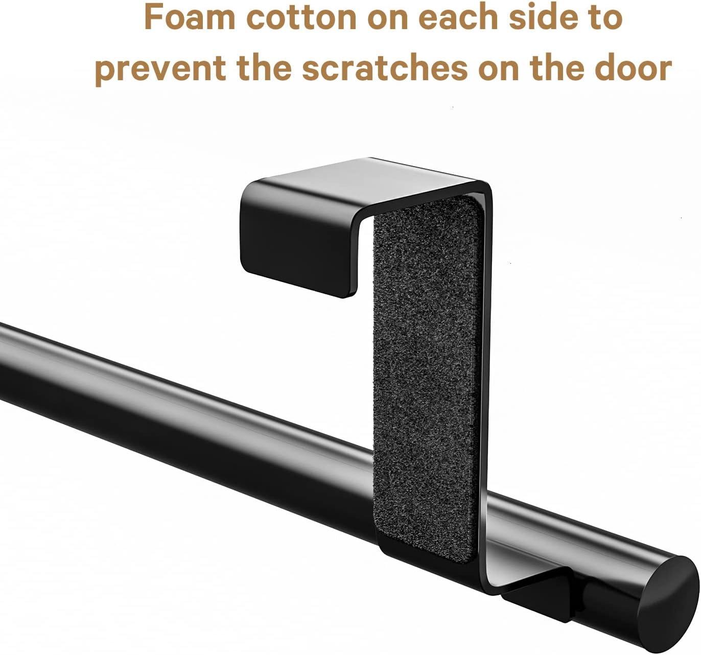Stainless Steel Over Door Double Towel Rack Bar Holders