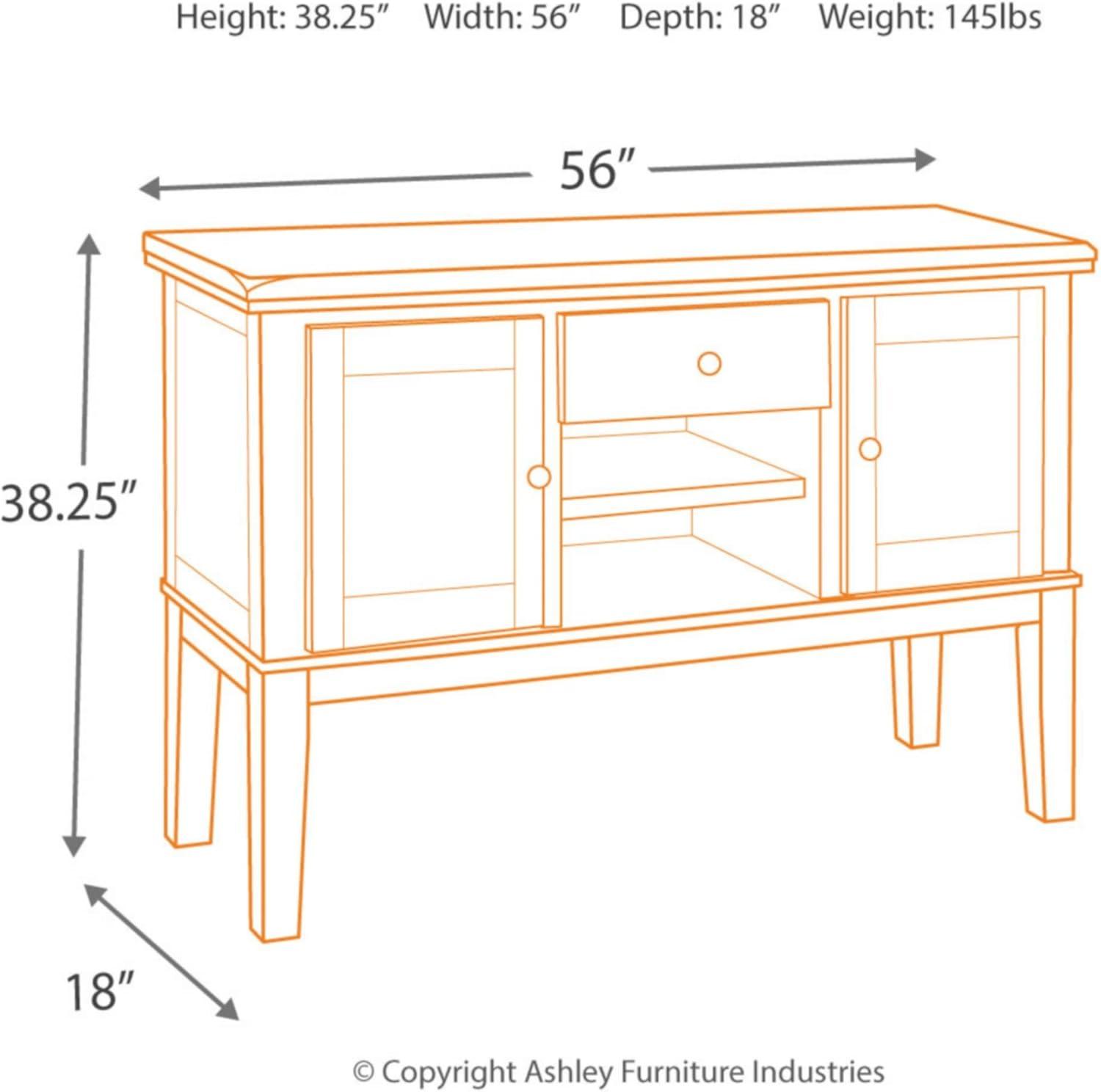 Haddigan Transitional Dark Brown Oak Dining Server