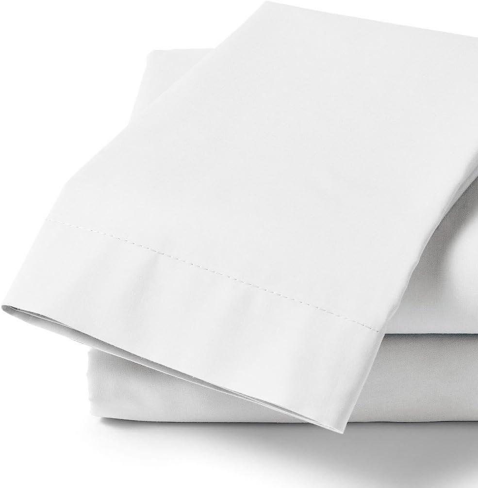 White Cotton Polyester Standard Pillowcases Set of 24