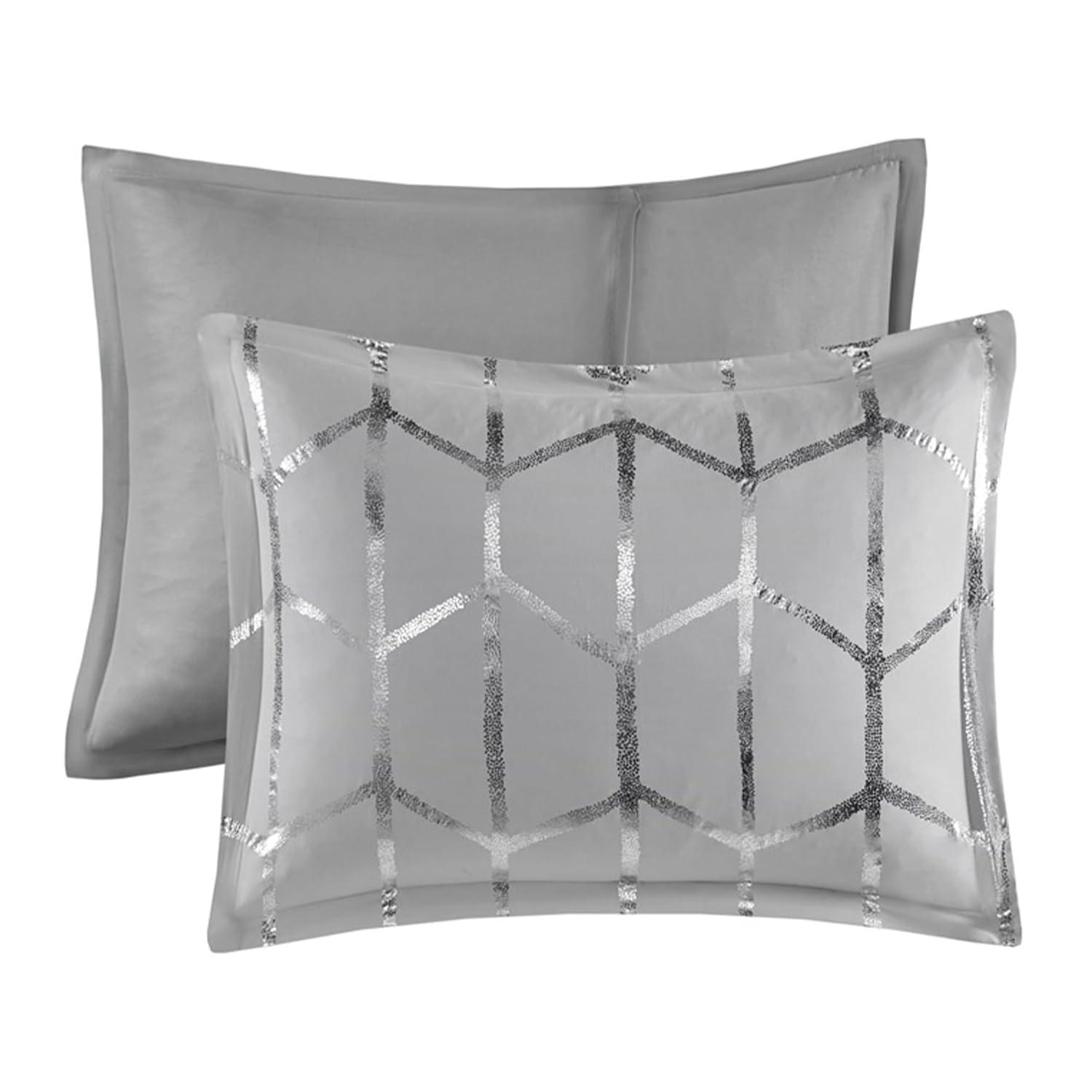 Intelligent Design Raina Metallic Printed Comforter Set