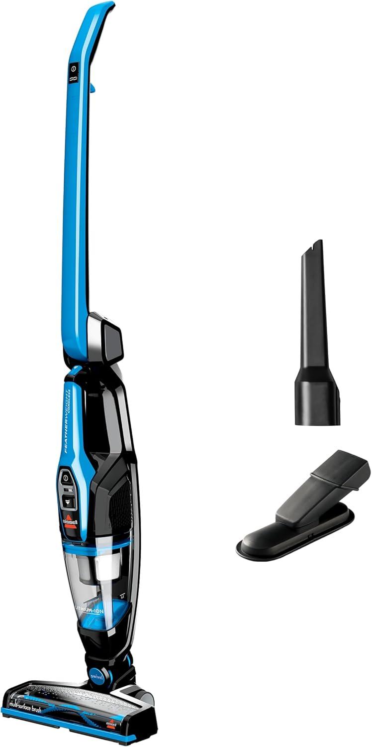 Featherweight Black and Electric Blue Cordless Stick Vacuum