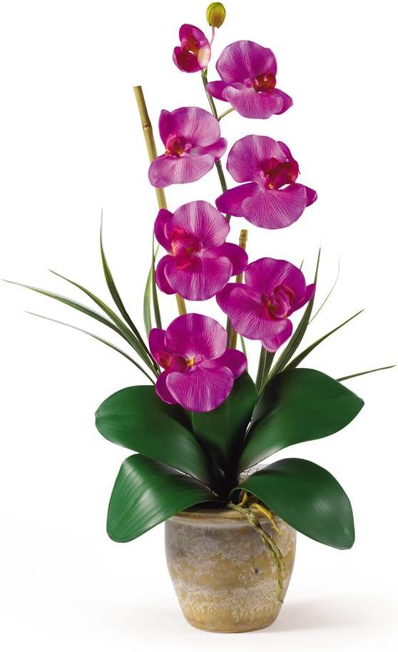 Nearly Natural Single Stem Phalaenopsis Orchid Silk Flower