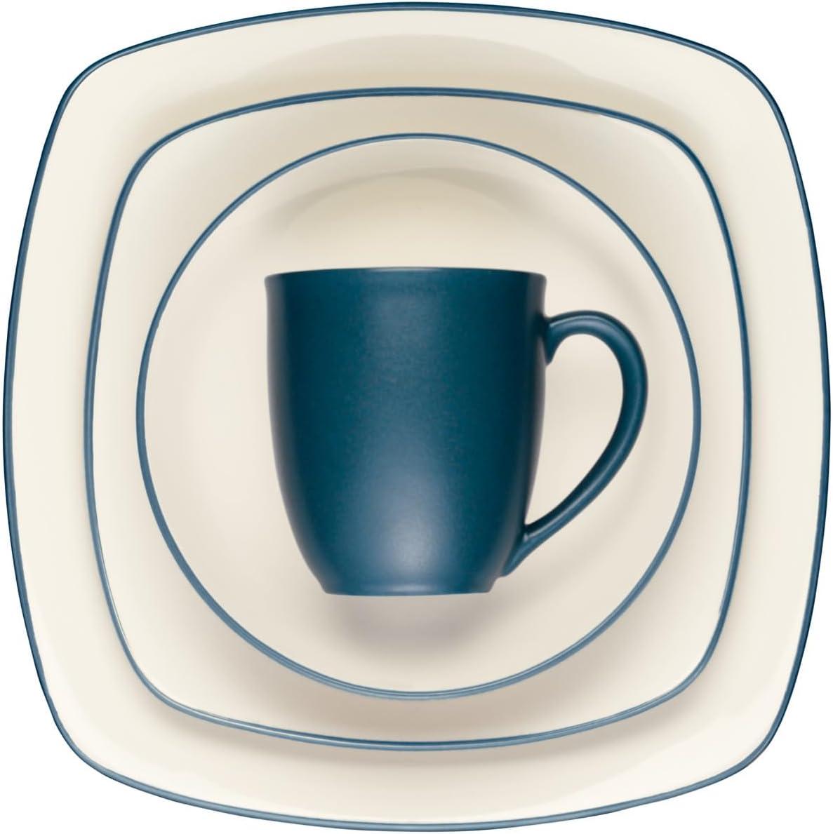 Noritake Colorwave Blue 4-Piece Square Place Setting