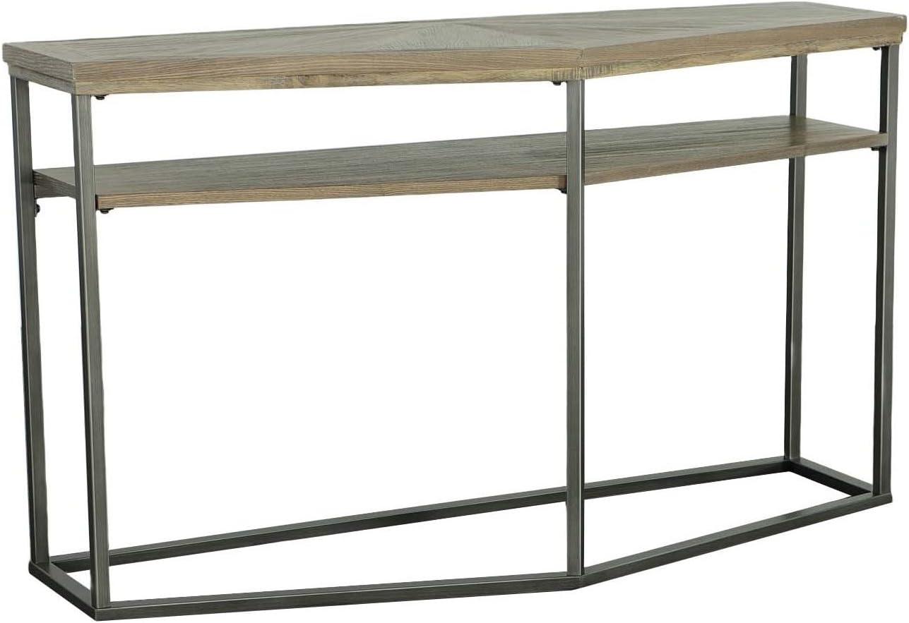 Progressive Furniture Adison Cove Wood Sofa/Console Table Ash Blonde Tan