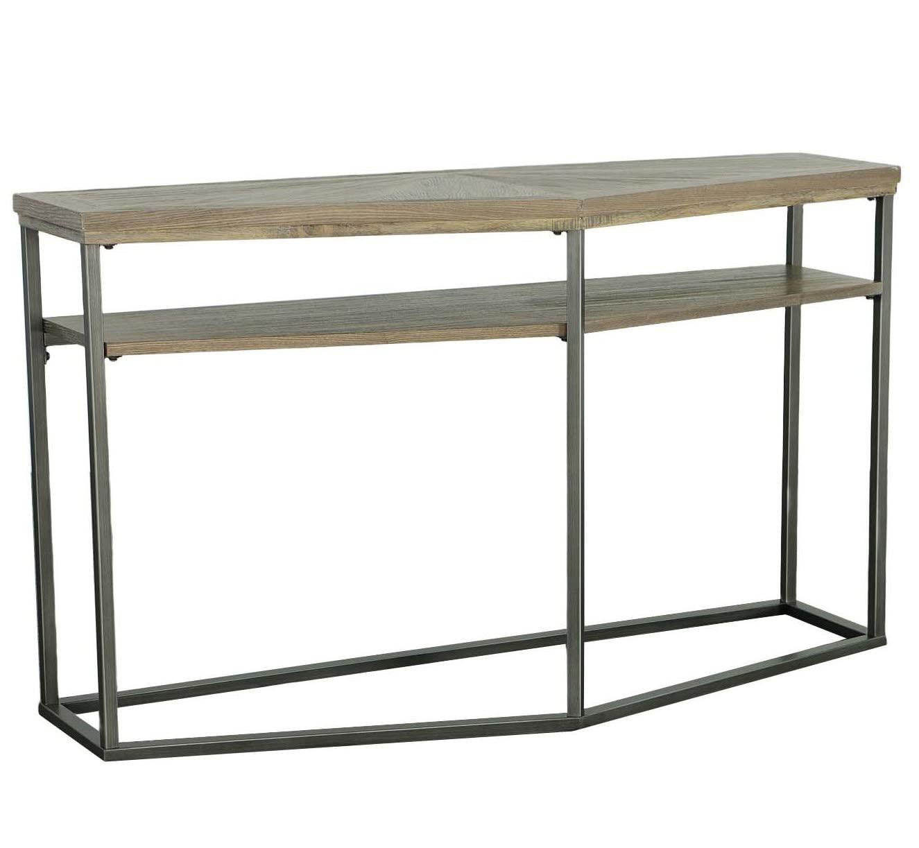 Progressive Furniture Adison Cove Wood Sofa/Console Table Ash Blonde Tan