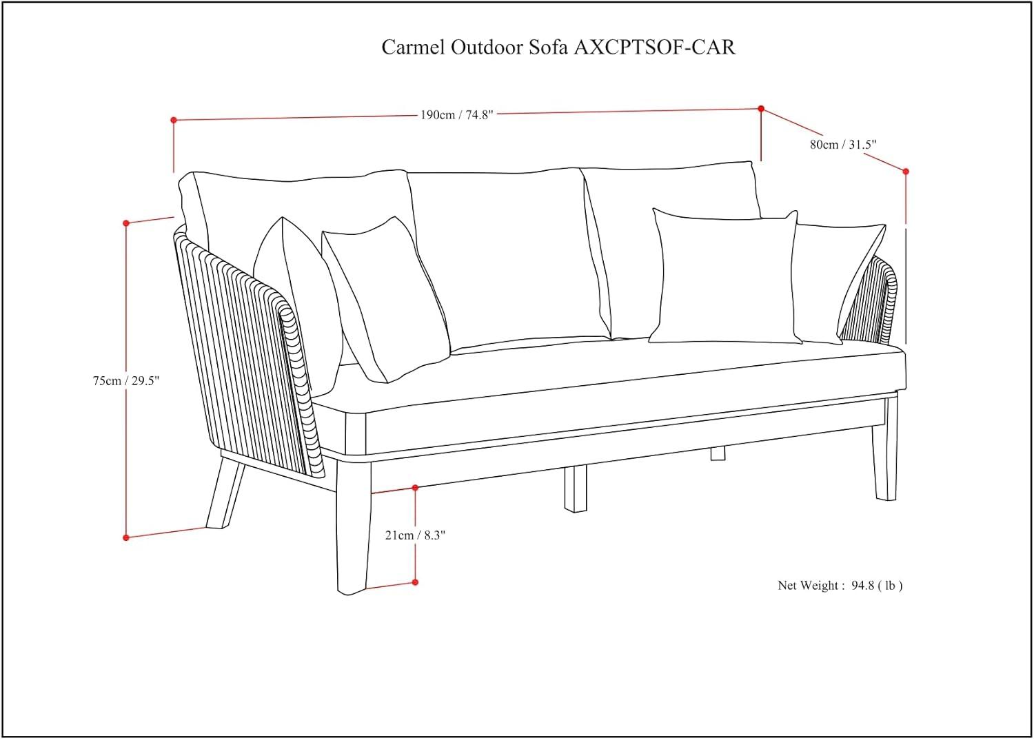 Carmel Outdoor Sofa