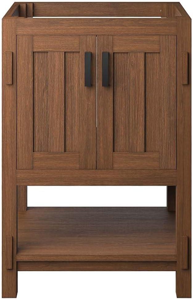 Modway Ashlyn 24” Wood Bathroom Vanity Cabinet (Sink Basin Not Included) in Walnut