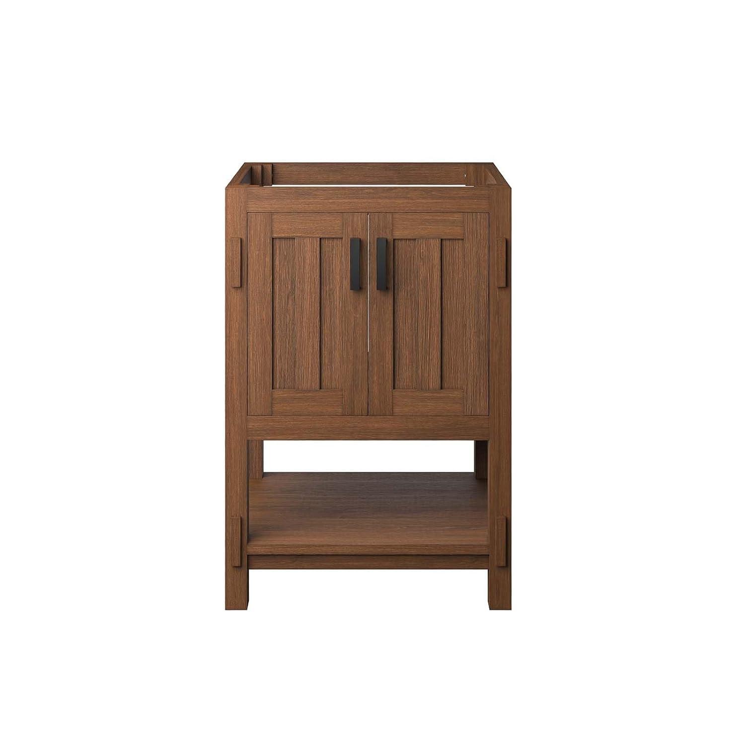 Modway Ashlyn 24” Wood Bathroom Vanity Cabinet (Sink Basin Not Included) in Walnut