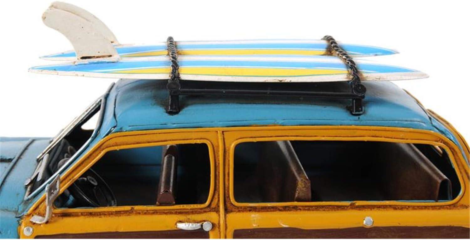 1949 Green Ford Wagon Car W/Two Surfboards