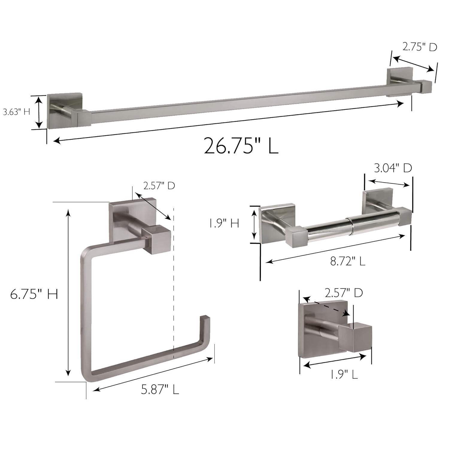Karsen 4-Piece Bathroom Hardware Accessory Kit