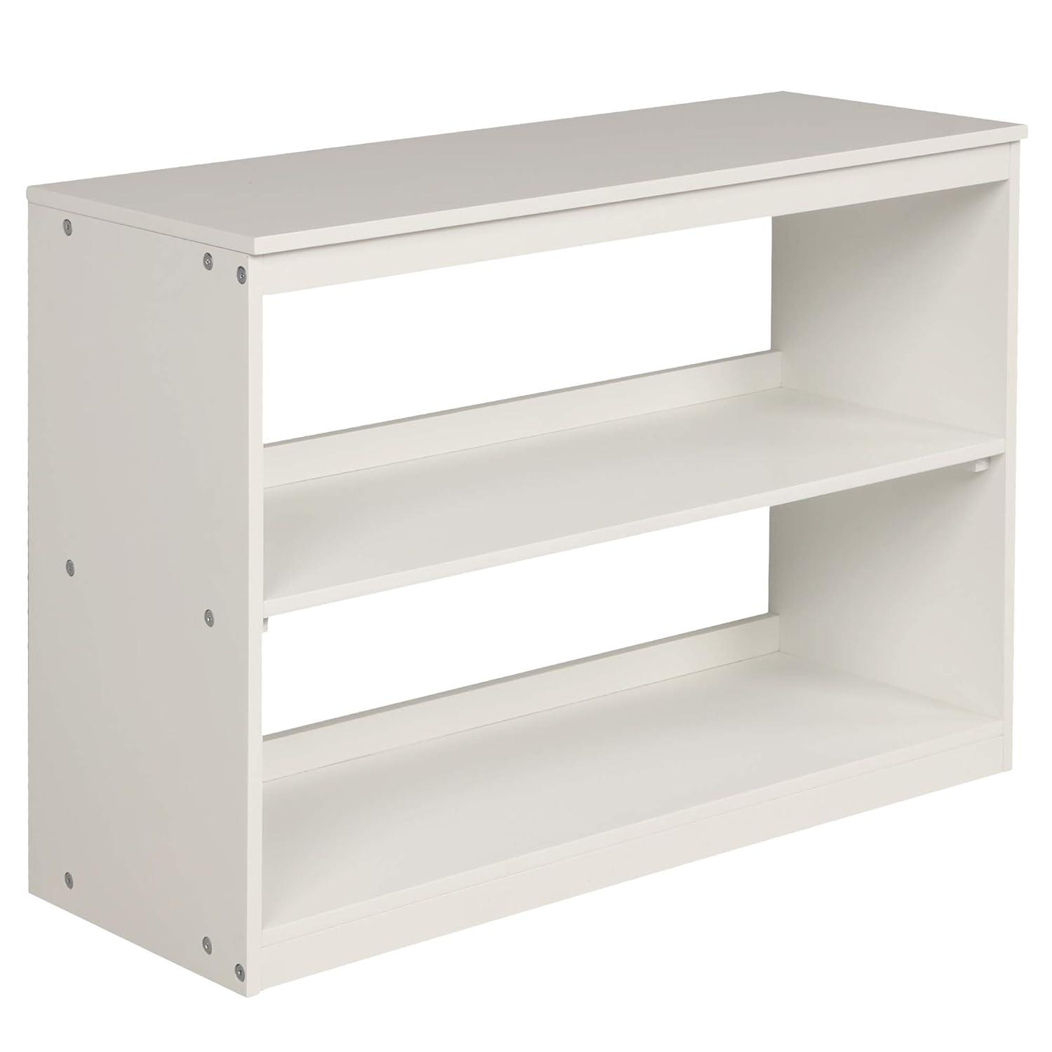 Harper & Bright Designs Twin Size Low Loft Bed with Rolling Portable Desk and Storage Cabinet, Wooden Low Study Loft Bed with Drawers, for Kids Teens Girls Boys - White