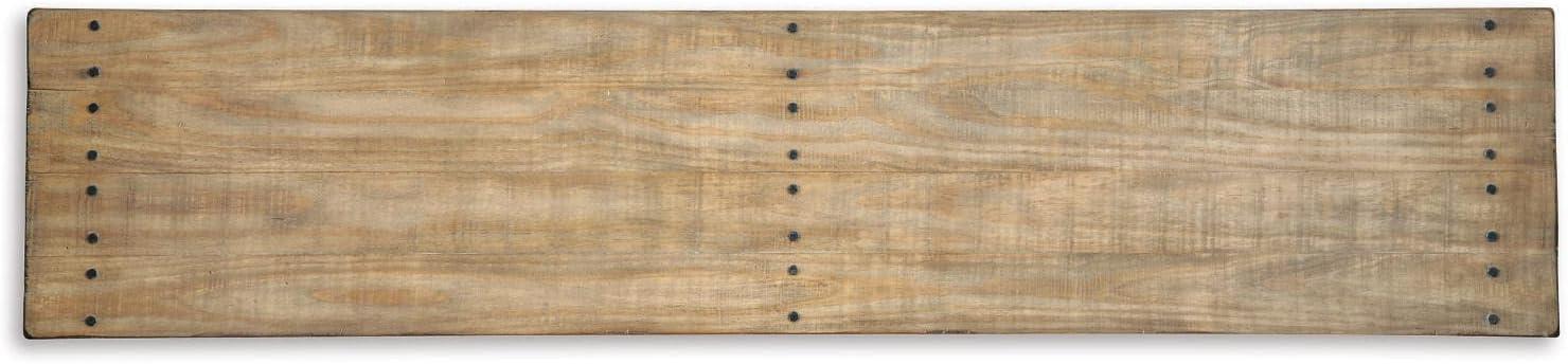 Susandeer Sofa and Console Table Brown - Signature Design by Ashley: Modern Entryway, Open Shelf Storage