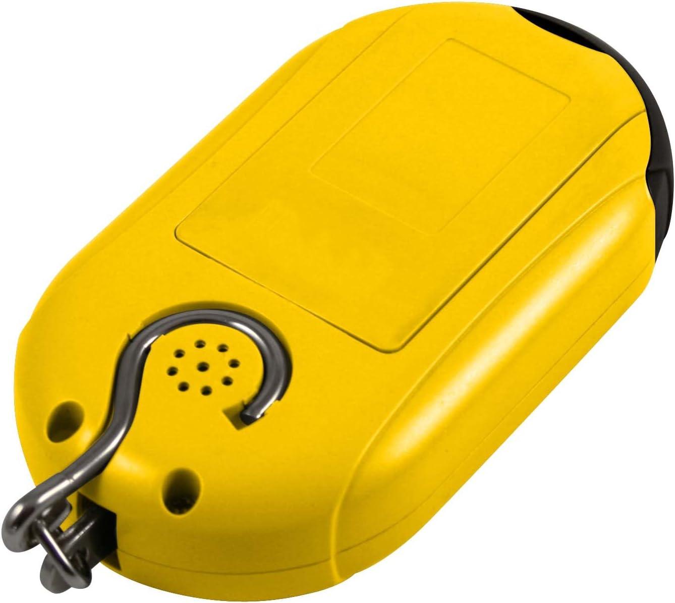 Yellow Digital Hanging Scale with LCD Screen and Adjustable Strap