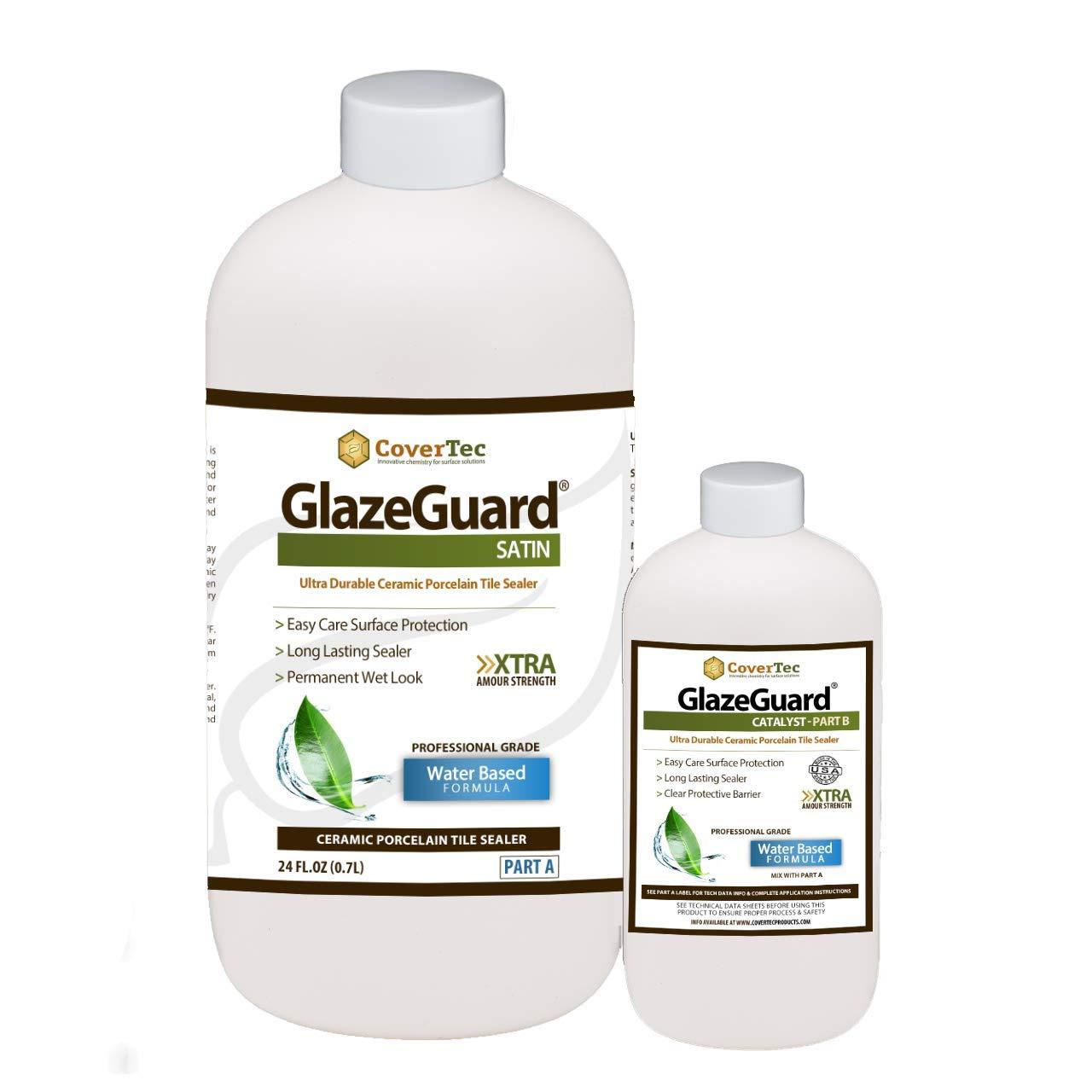 CoverTec GlazeGuard Gloss Ceramic & Porcelain Tile Sealer, Wet Look, 32 oz