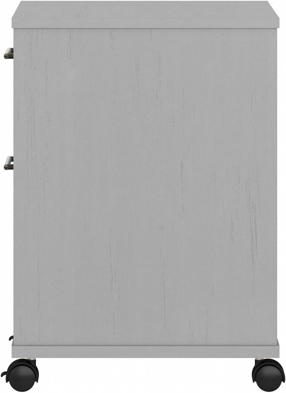 Bush Furniture Key West Mobile File Cabinet, 2 Drawer, Cape Cod Gray