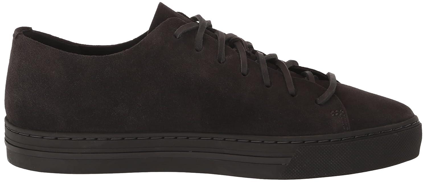 Graphite Genuine Leather and Suede Men's Lace-up Sneakers