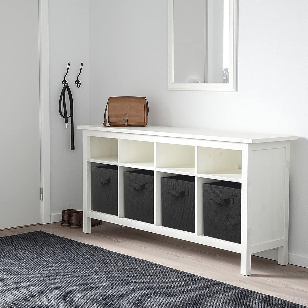 ShellKingdom Storage Bins, Foldable Fabric Storage Cubes And Cloth Storage Organizer Drawer For Closet And Toys Storage, 2 Pack (Black)