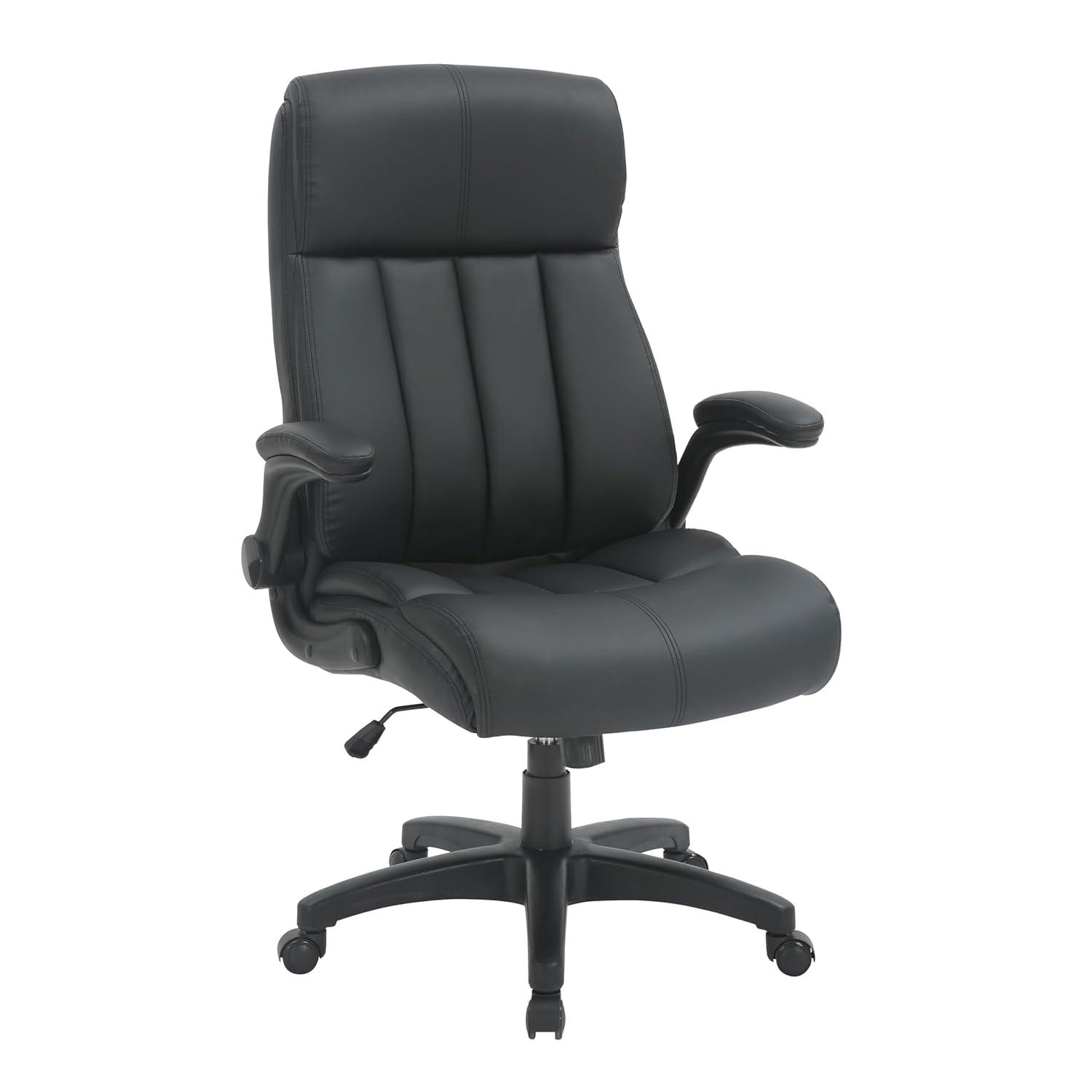 Winston Porter Baillie Medium Back Executive Office Chair with Flip-Up Arms