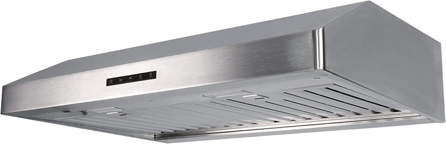 Pacific 30'' Stainless Steel Under Cabinet Range Hood with LED Lights