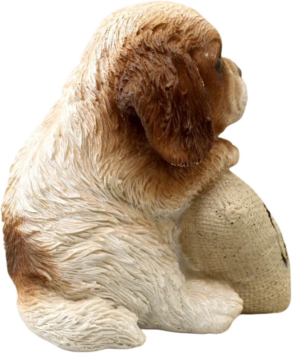 Michael Carr Designs Figurine for Gardens, Patios and Lawns, Cavalier King Charles Spaniel Puppy