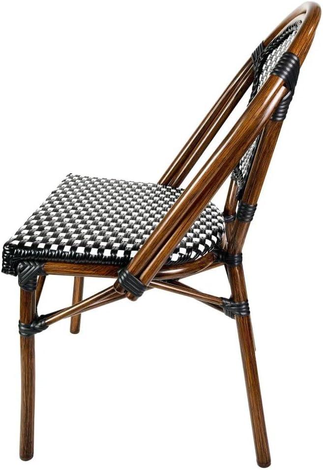 Chivari Armless French Patio Dining Chivari Chair, 2 Chair Bundle by Chivari (Set of 2)