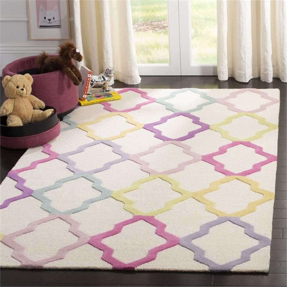 Safavieh Kids SFK102 Hand Tufted Area Rug  - Safavieh