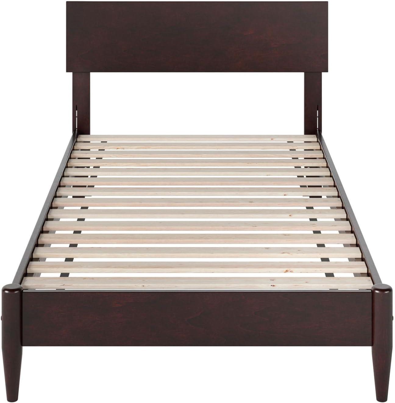 AFI Aria Queen Modern Solid Wood Low Profile Platform Bed, Espresso