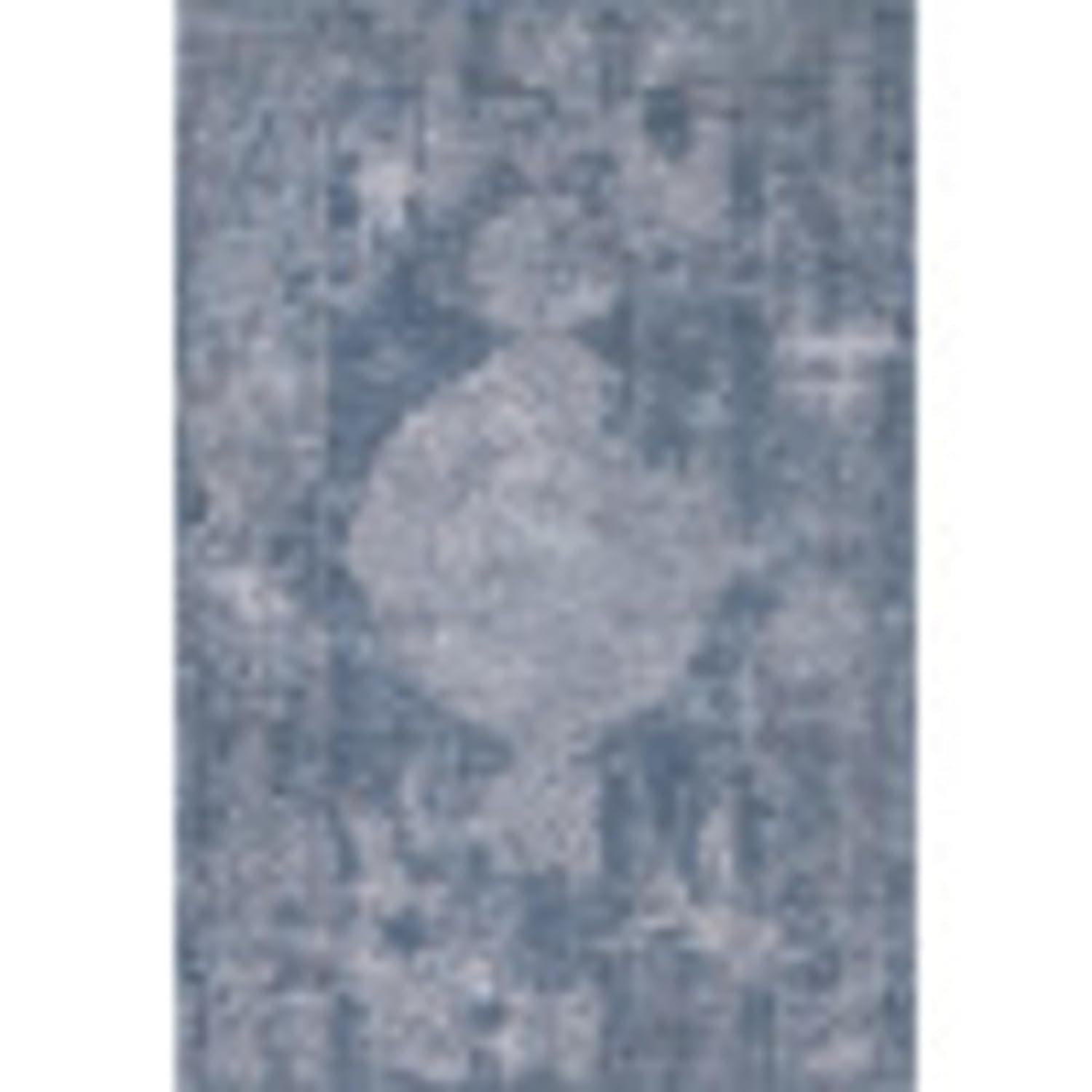 Unique Loom Portland Collection Area Rug - Woodburn (6' 1" x 9' Rectangle Blue/Ivory)