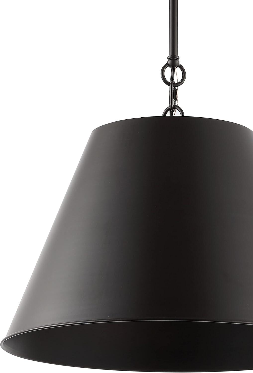 Henry 17.88" 1-Light Industrial Farmhouse Iron LED Pendant, Oil Rubbed Bronze