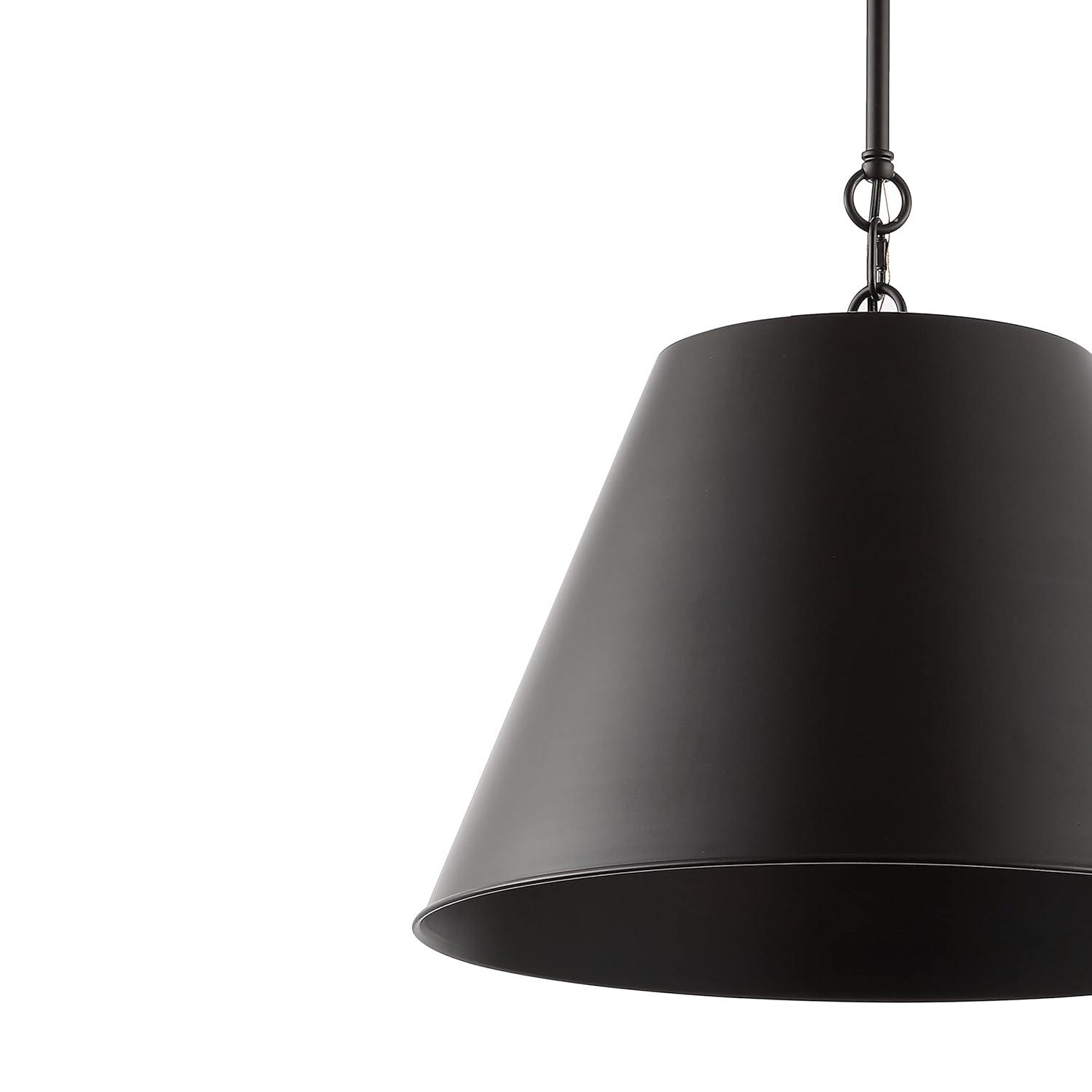 Henry 17.88" 1-Light Industrial Farmhouse Iron LED Pendant, Oil Rubbed Bronze