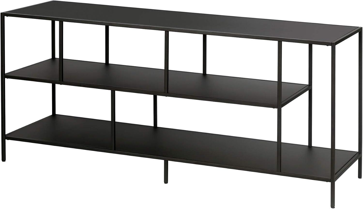 Three Shelf TV Stand in White - Henn&Hart