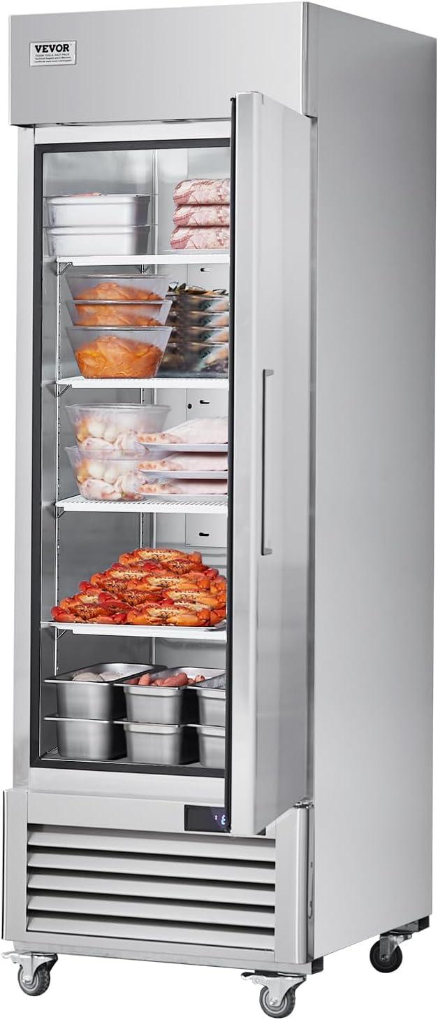 VEVOR 19.32 Cubic Feet Reach-In Freezer - 26.9''