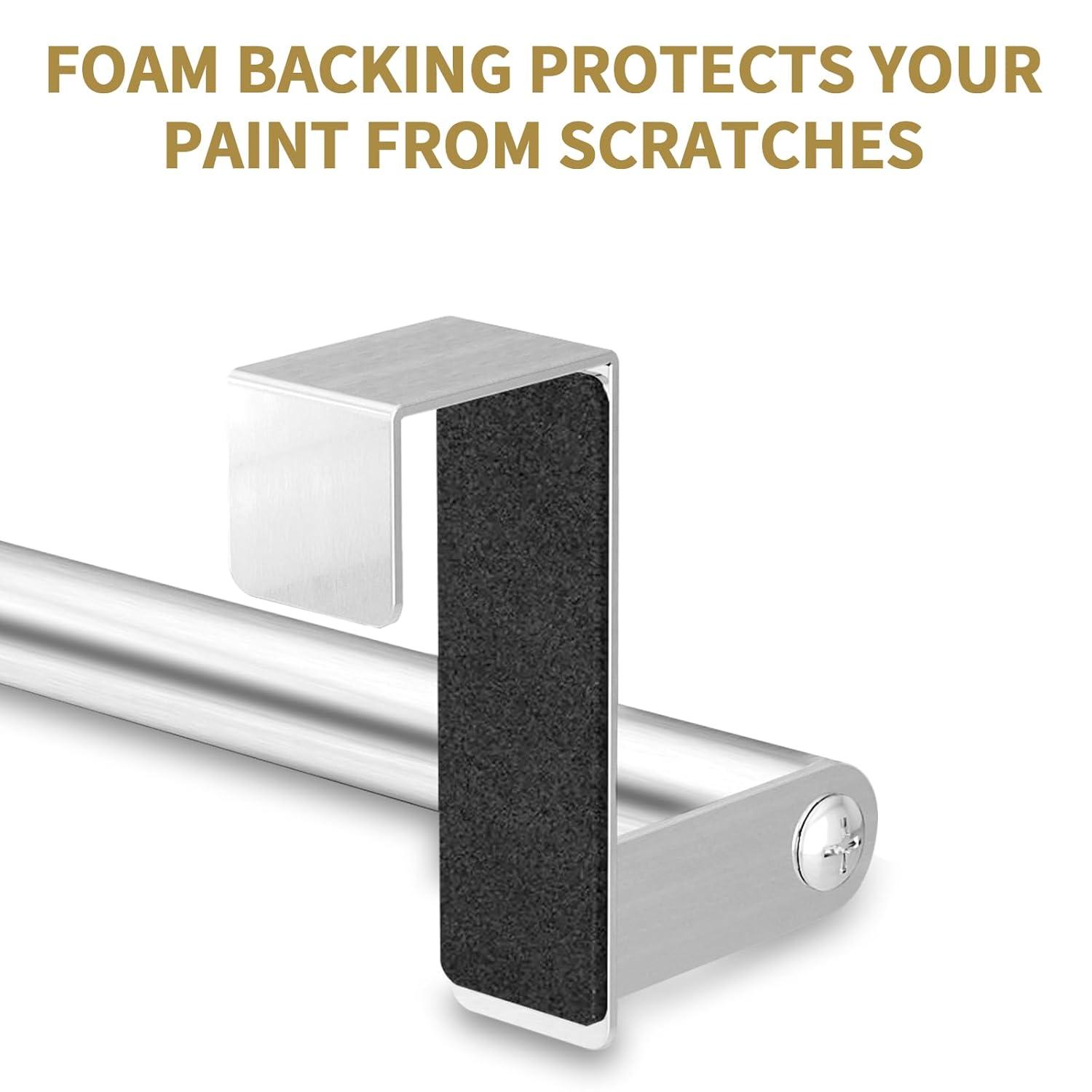 Suploo AUMJJE19 2 Pack Stainless Steel Over Door Towel Rack Bar Holders