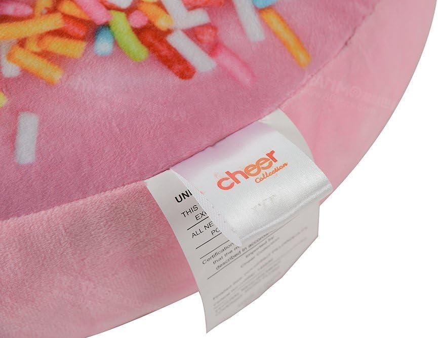Cheer Collection Set of 2 Organic Kapok Bed Pillows with Breathable Cotton Shell - Yellow, King (20" x 36")