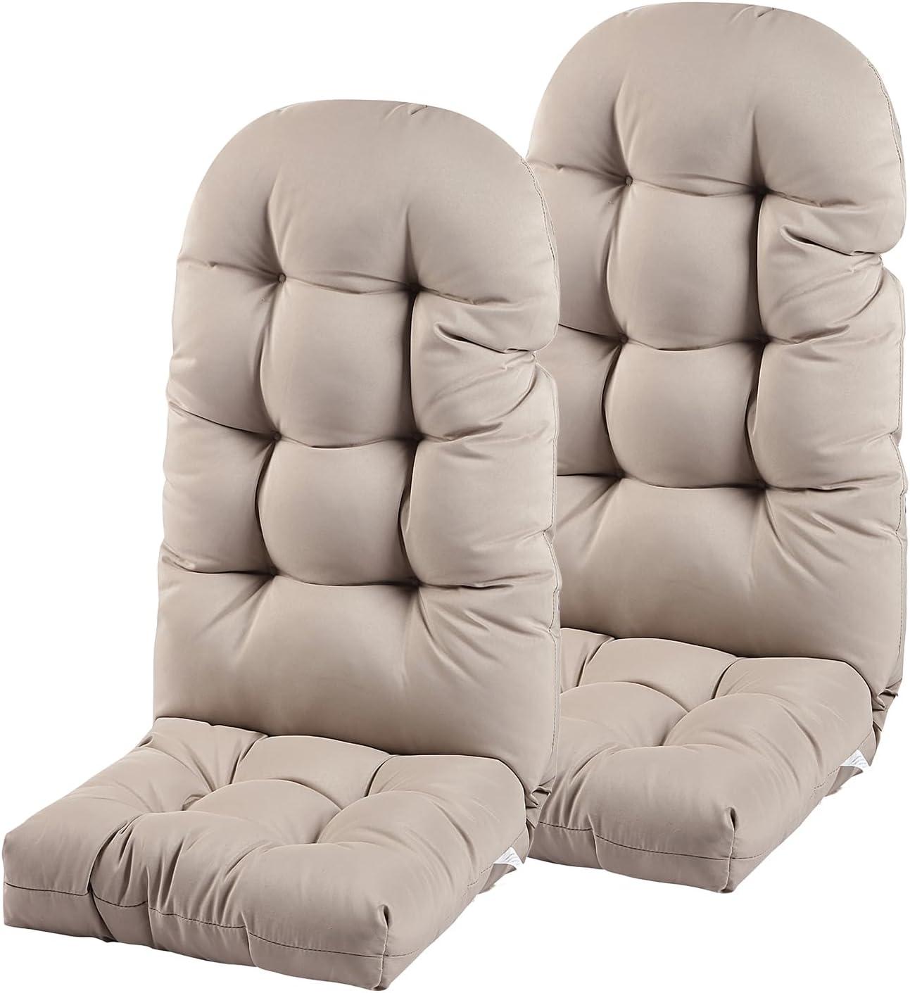 Crestlive Products Adirondack Style Patio Outdoor Chair Cushion for Adirondack Chair or Lounge Rocking Chair - See picture 2-Piece Set, Navy Blue